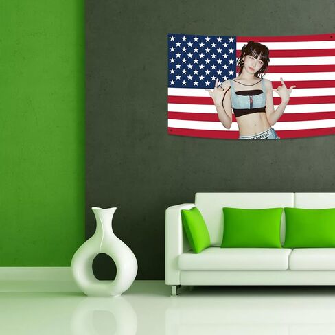 Generic LE SSERAFIM CHAEWON America Tapestry 3X5FT Funny Tapestry,with 4 Brass Grommets,Indoor Tapestry For Decorate Bar Living Room Bedroom University Dormitory in Saudi Arabia