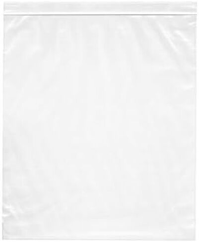 كبير 13x15، 2.5 مل سحاب قابل للإغلاق حجم كبير من البلاستيك أكياس تخزين بولي 2 جالون من VADUGAVARA (50) in Kuwait