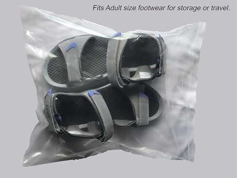 كبير 13x15، 2.5 مل سحاب قابل للإغلاق حجم كبير من البلاستيك أكياس تخزين بولي 2 جالون من VADUGAVARA (50) in Kuwait