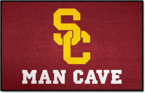 FANMATS 14624 NCAA - سجادة سجادة مميزة لجنوب كاليفورنيا تروجان مان كيف ستارتر - 19 بوصة. × 30 بوصة. | سجادة ديكور المنزل لمحبي الرياضة وبساط خلفي in Saudi Arabia