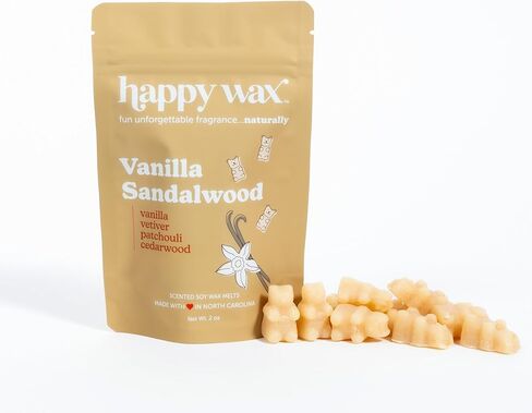 Happy Wax Outlet Warmer w/4oz Collection Pack of Scented Wax - Compact Wall Plug in Wax Melt Warmer w/Collection Pack of Two 2oz Scented Soy Wax Melts (Bone in Saudi Arabia