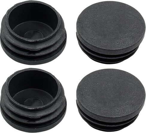 20 Pack 1" Round Plastic Plug, Furniture Pipe Tube Cover Insert Tubing End Caps for Round Tubing Post, Pipe Post, Chairs (Black) in Saudi Arabia