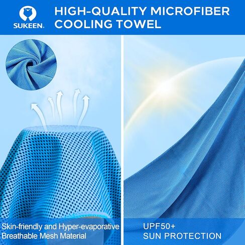 Sukeen Cooling Towel for Neck and Face (40"x12"),Microfiber Bulk Cooling Towels for Athletes Cooling Neck Wraps Instant Cooling Towels for Yoga,Gym,Golf,Running,Fitness and Workout (30pack) in Saudi Arabia