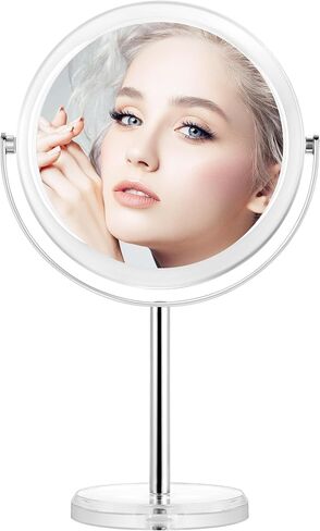 Makeup Mirror, 20X Magnifying Mirror for Desk, Makeup Mirror with Magnification 8 inch, Double Sided 1X/20X Magnifying Mirror with Stand, Personal Makeup Mirrors for Home and Office in Saudi Arabia