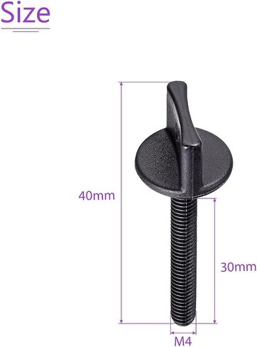 DMiotech 10 Pack M4x12mm Thumb Screws Bolts Hand Driven Spade Nylon Screw Metric Thread for RC Model RC Aircraft in Saudi Arabia