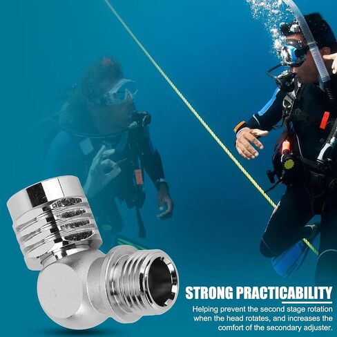 EVTSCAN Scuba Diving 90 110 Degree Swivel Adapter, Brass Chrome Plated, for Hose and 2nd Stage Scuba Diving Regulator, Leak Proof, Two Choices in Saudi Arabia