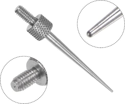 3pcs Needle Point Contact Points R0.15 M2.5 Thread 7mm Length 303 Stainless Steel Pointed Head for Dial Digital Indicators Depth Gauge in Saudi Arabia