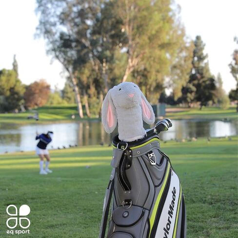 أغطية نادي الجولف عالية الجودة من EQ SPORT، غطاء رأس من الخشب والسائق لنوادي الجولف - أغطية نوادي الجولف مناسبة وآمنة تمامًا، أغطية نوادي الجولف المضحكة، أغطية رأس جولف على شكل أرنب عيد الفصح الحيواني in Kuwait