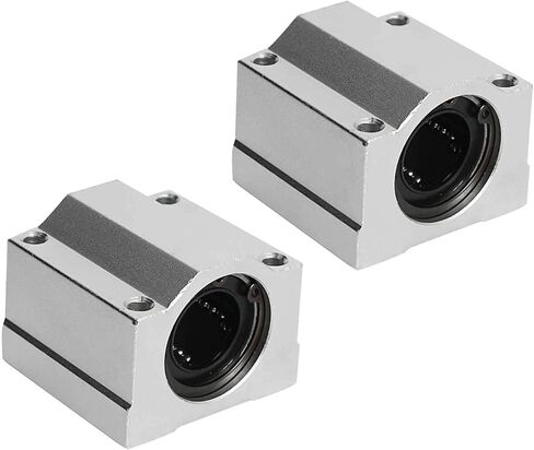 Aopin SCS10UU Linear Ball Bearing Aluminum Slide Block, ID 10mm Linear Motion Ball Bearings CNC Slide Bushing, 4 Rows of Steel Balls, Great for CNC, 3D Printer, Linear Rail Guide in Saudi Arabia