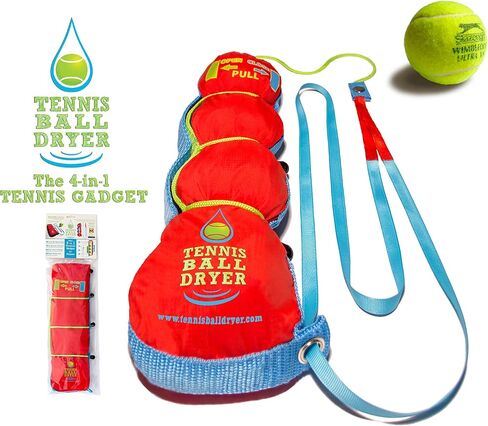 Tennis Ball Dryer -The 4-in-1 Tennis Gadget - Voted 'Best Tennis Gadget' - Includes 4 Great Features in 1. The Perfect Tennis Gift for Any Player. in Saudi Arabia