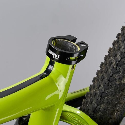 مشبك عمود مقعد الدراجة من Corki Cycles 30 مم ياقة على شكل مقعد دراجة من سبائك الألومنيوم باللون الأسود in Saudi Arabia