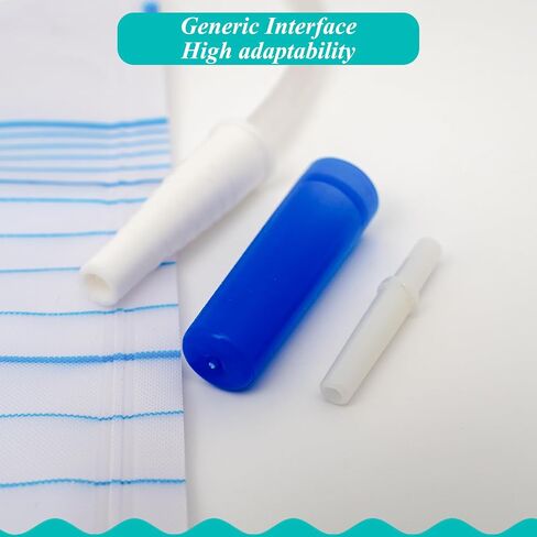 5Pcs Urine Drainage Bag, Anti-Reflux, 2000 mL Volume, 48" Drainage Tube, Clips and Hanging Hook in Saudi Arabia