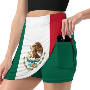 Golf Skirts for Women with Pockets Inner Shorts, High Waisted Athletic Tennis Skorts for Running Workout Sports