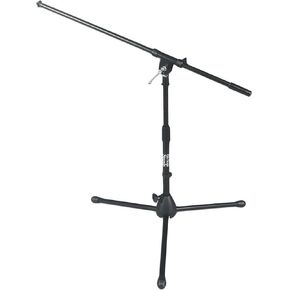 On-Stage MS7411B Short Drum/Amp Tripod Microphone Stand with Boom, Black