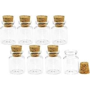 55ml 30x110x17mm Mini Transparency Glass Bottles With Cork Empty Jars Crafts Clear Bottles Decorative bottle 6pcs