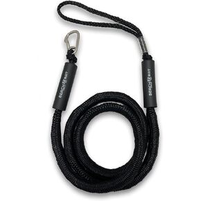 7-14’ Bungee Boat Anchor & Dock Line with Stainless Steel Clip – Reduces Shock to Anchors, Docks, Cleats & Pylons – Boat Rope That Stretches – Beach Rat Anchor Accessory (Orange)