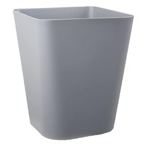 rejomiik Small Trash Can, Plastic Slim Waste Basket 1.6 Gallon Garbage Can Container Bin for Bathroom, Office, Bedroom, Home, Kids Rooms, Kitchen, Square, Black