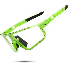 FEISEDY Photochromic Cycling Glasses for Men Women Clear Mountain Bike Sunglasses Sports Baseball B0133