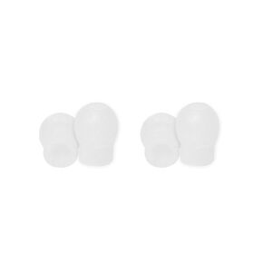 1Pair Ear Tips Replacement for Stethoscopes Silicone Comfortable Stethoscope Ear Pieces Stethoscope Replacement Parts Stethoscope Earplugs, Black