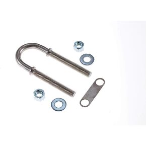 Attwood 3392-3 Stainless Steel Bow Eye 7/16-Inch U-Bolt with Plated Nuts and Washers