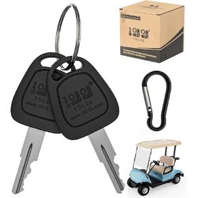 10L0L Universal EZGO Replacement Golf Cart Keys for EZGO 1982-up Electric and Gas, 2/4/6/8/10 PCS, OEM# 17063-G1 605946 611282 606993 609680 609692