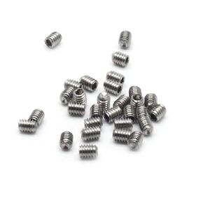 100Pcs M2.5x3mm Stainless Steel Hex Cup Point Socket Set Screws