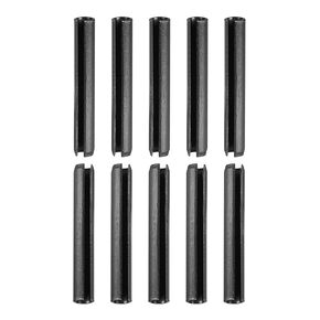 6mmx55mm(DxL) Slotted Spring Pin - 20Pack - Good for Home Machine Fastener - 65Mn Spring Dowel Tension Roll Pin - Black