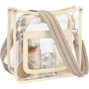 Clear Bag for Stadium Events - Clear Stadium Bags for Women Crossbody Transparent Purse Clear Tote Bag for Concerts