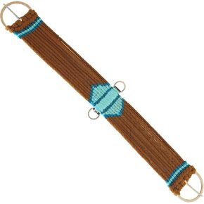 Horse Western Saddle Tack 17-Strand Brown Cotton Acrylic Aztec Cinch 9797