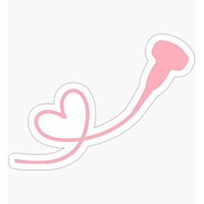 Ultrasound/Sonographer Probe Heart Loops - Sticker Graphic - Decal Sticker