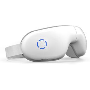 Eye Massager with Heat, Heated Eye Mask with Bluetooth Music, Massages Eye Muscles, Eye Care Gift with 5 Massage Modes and 180° Folding Design, Gifts for Friend, Mom and Dad.