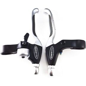 رافعة الفرامل الجديدة Tektro CL535-RT+CL530-RS MTB BMX HYBRID فضية مع جرس من Tektro in Kuwait