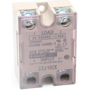 Omron G3NB-240B-1 DC5-24 Solid state relay (SSR), input 5-24VDC, output load 40A at 24-220VAC