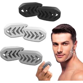 Jawline Exerciser for Men & Women,Silicone Jawline Exerciser Tablets, Jaw Trainer Strengthener for Face Toning, Powerful Jaw Trainer for Beginner, Intermediate & Advanced Users