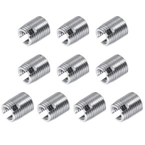 uxcell Self Tapping Threaded Inserts M3 M5x6mm Carbon Steel Repairing Nuts 40pcs