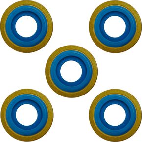Premium Blue Viton Oxygen Regulator Yoke Washer Seals 5-Pack