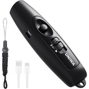 UNIWA Electronic Whistle with USB Charging, 3 Tone & 3 High Volume Hand Emergency Whistle for Referee Coaches Teacher, Outdoor Sport Game Camping Safety electric whistle with Lanyard