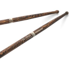 ProMark Drum Sticks - Mike McIntosh FireGrain Signature Light Drumsticks - Drum Sticks Set - Round Wood Tip for Larger Sweet Spot - Hickory Drum Sticks - Consistent Weight and Pitch - 1 Pair