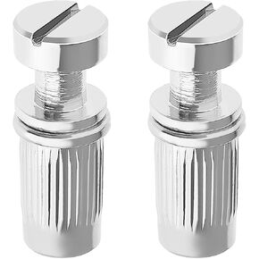 2 PCS Wraparound Bridge Mounting Studs and Inserts Bushings Bridge Locking Posts Compatible with M8 Epiphone Les Paul Style Electric Guitar, Black