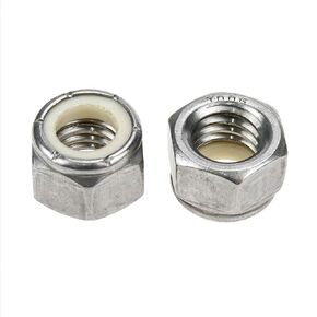Dahszhi 7/16-14 Nylon Insert Lock Nut Stainless Steel Lock Nuts - Pack of 20-G6.7