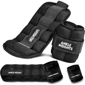Adjustable Ankle Weights for Women, 2-10 lbs Pair, Leg Weights for Women & Men, Ideal for Strength Training, Walking, Yoga, Pilates, Boost Endurance