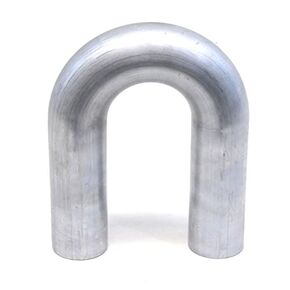 HPS 3/4" OD, 180 Degree U Bend Aluminum Elbow Tubing, 6" Leg Length on Each Side, 1.5" Clr, 6061 T6 Seamless 16 Gauge, Wall Thickness: 0.065", ALE180-91900, 0.75" OD, Aluminum