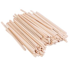 7" Wooden Coffee Stirrer, Wood Stir Sticks with Round Ends - Pack of 1,000ct