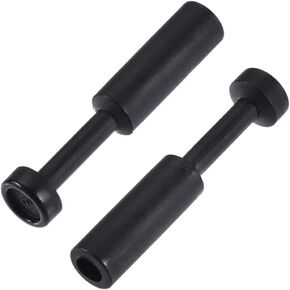 uxcell Push to Connect Fittings, Cap Style Pneumatic Blanking Plugs, Fit for 6mm Inner Dia. Air Hose Tube Pipe, Plastic, Black, Pack of 15
