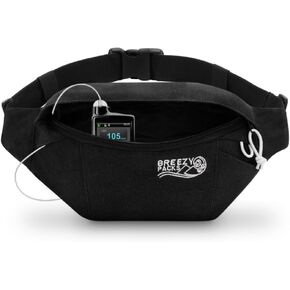Insulin Cooler Travel Case | EpiPen Carry case | Insulin Travel Case TSA-Approved | Self-Recharge, No Electricity or Refrigeration | BreezyPacks | Keep medicine at room temp. | Breezy Belt (Navy)
