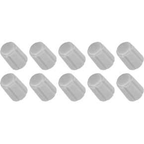 Potentiometer Control Knob Insert Shaft D Switch Knobs, [for Audio Device] - 6mm/Grey / 10Pcs