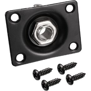 uxcell 1/4 Inch 6.35mm Guitar Mono Output Jack Plate Input Socket for Electric Guitar, Black