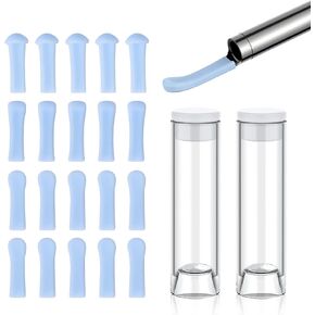 20 Pcs Ear Cleaner Replacement Tips, Ear Spoon Tips, Silicone Ear Pick for Ear Camera, Original Replacement Accessories Set(Ear Camera not Included)