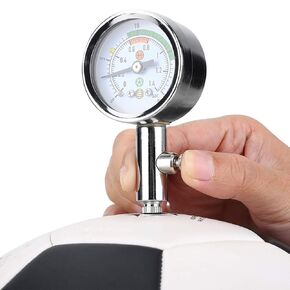 Ball Pressure Gauge, Heavy Duty Metal Made Mini Ulitity Air Pressure Gauge Barometer Tool for Basketball Football Volleyball