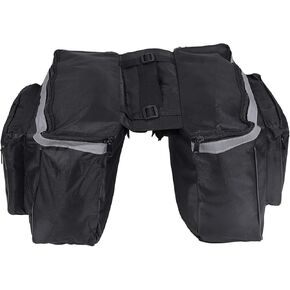 Ejoyous Bike Pannier Bag, 25L Saddle Bag Waterproof Cycling Rear Rack Luggage Carrier Trunk Bag for Mountain Road Bike Seat